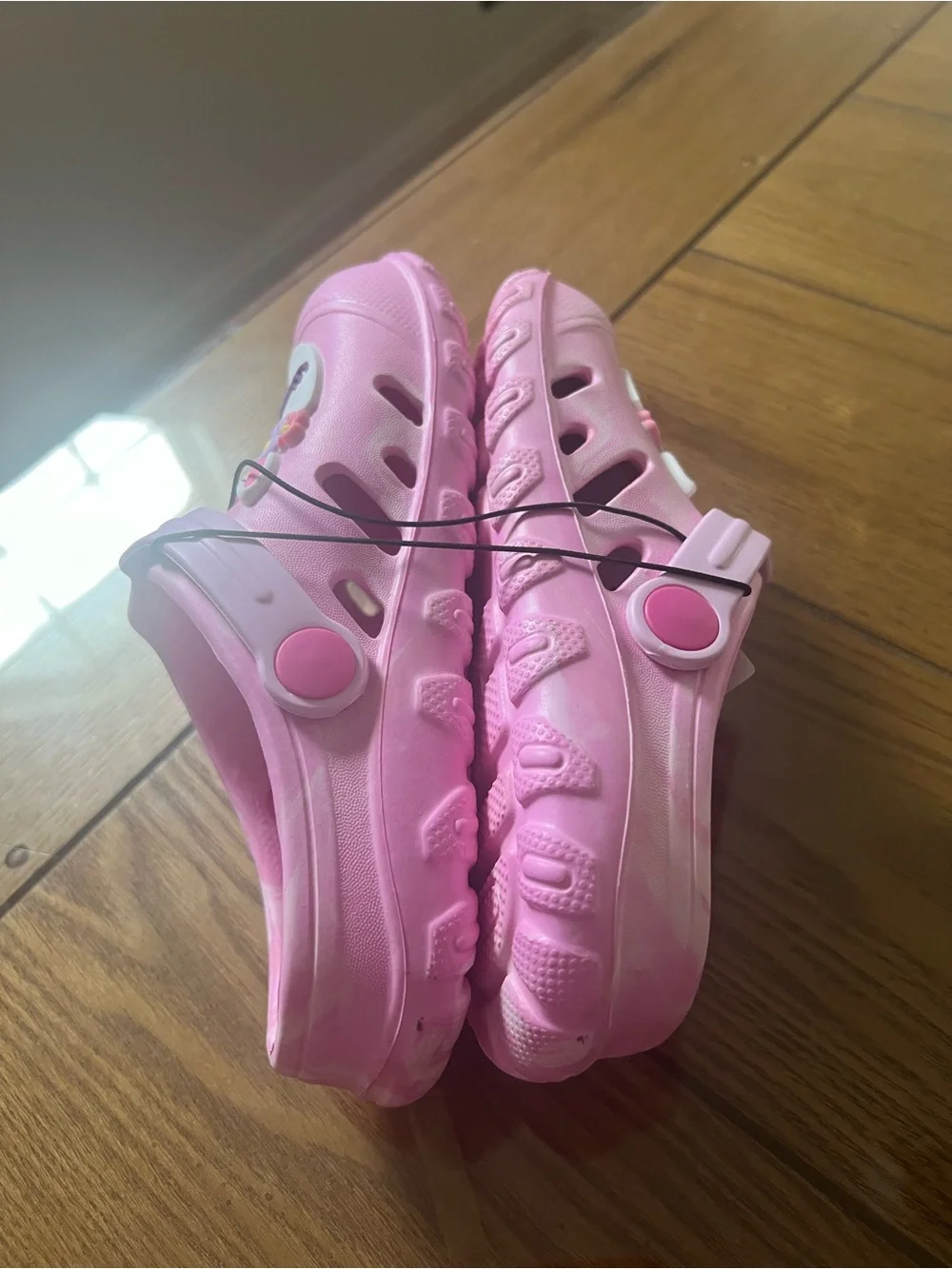 Toddler Girls UNICORN CLOG SHOES Water Friendly Size 12 Pink Back Strap Kids